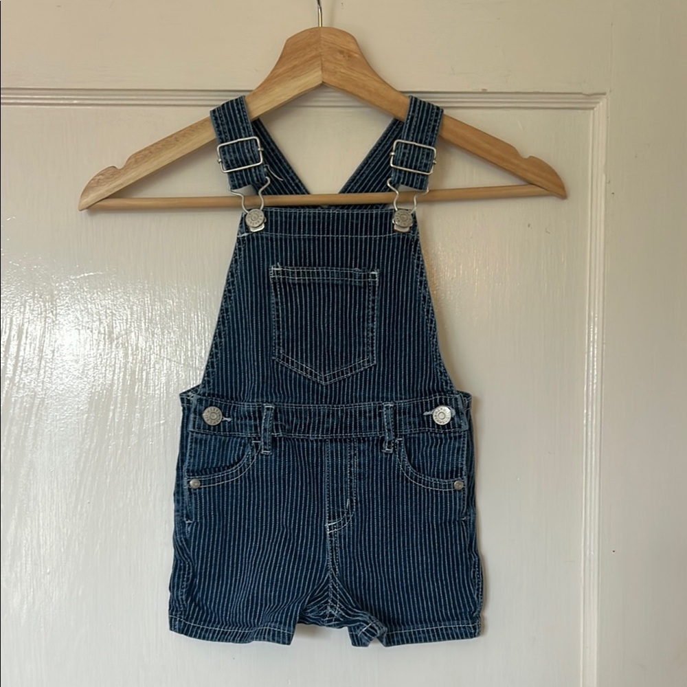 Epic Threads Blue Denim Shortalls Adjustable Straps
